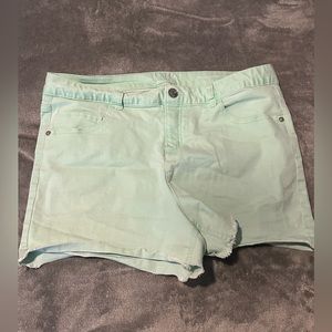 Neon blue shorts in size 24